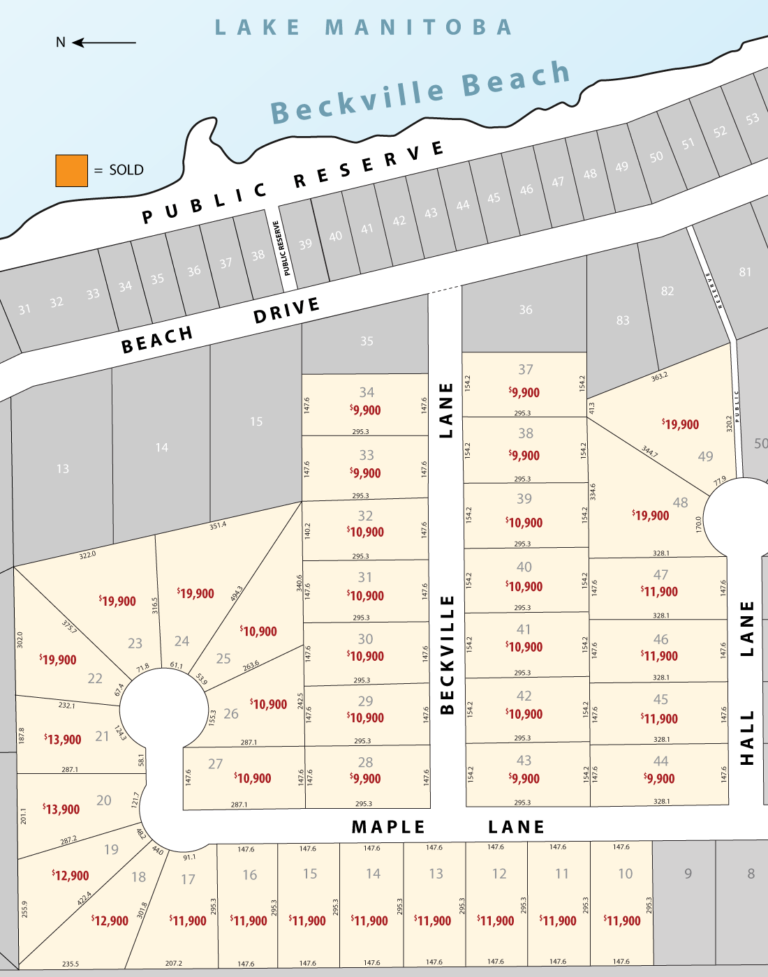 Beckville Lot map Beckville Beach